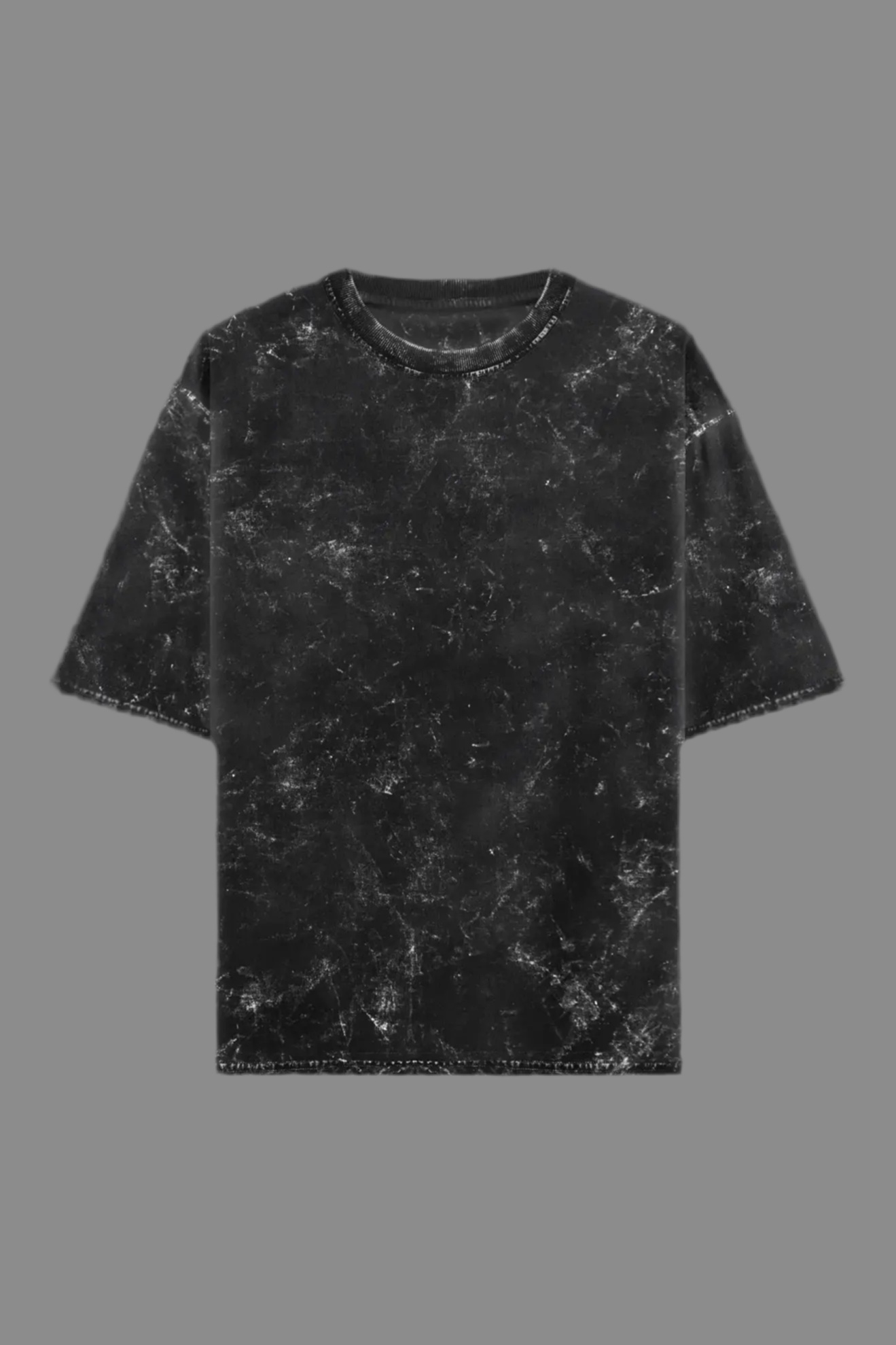 “BEHIND” Acid washed Oversized T-Shirt