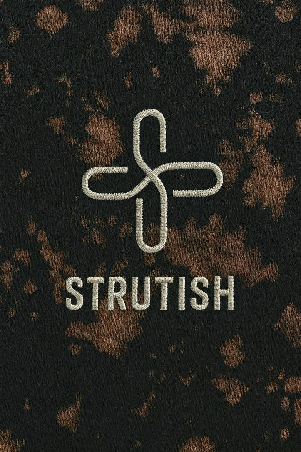 Strutish Embroidery Tie Dye Oversized TEE